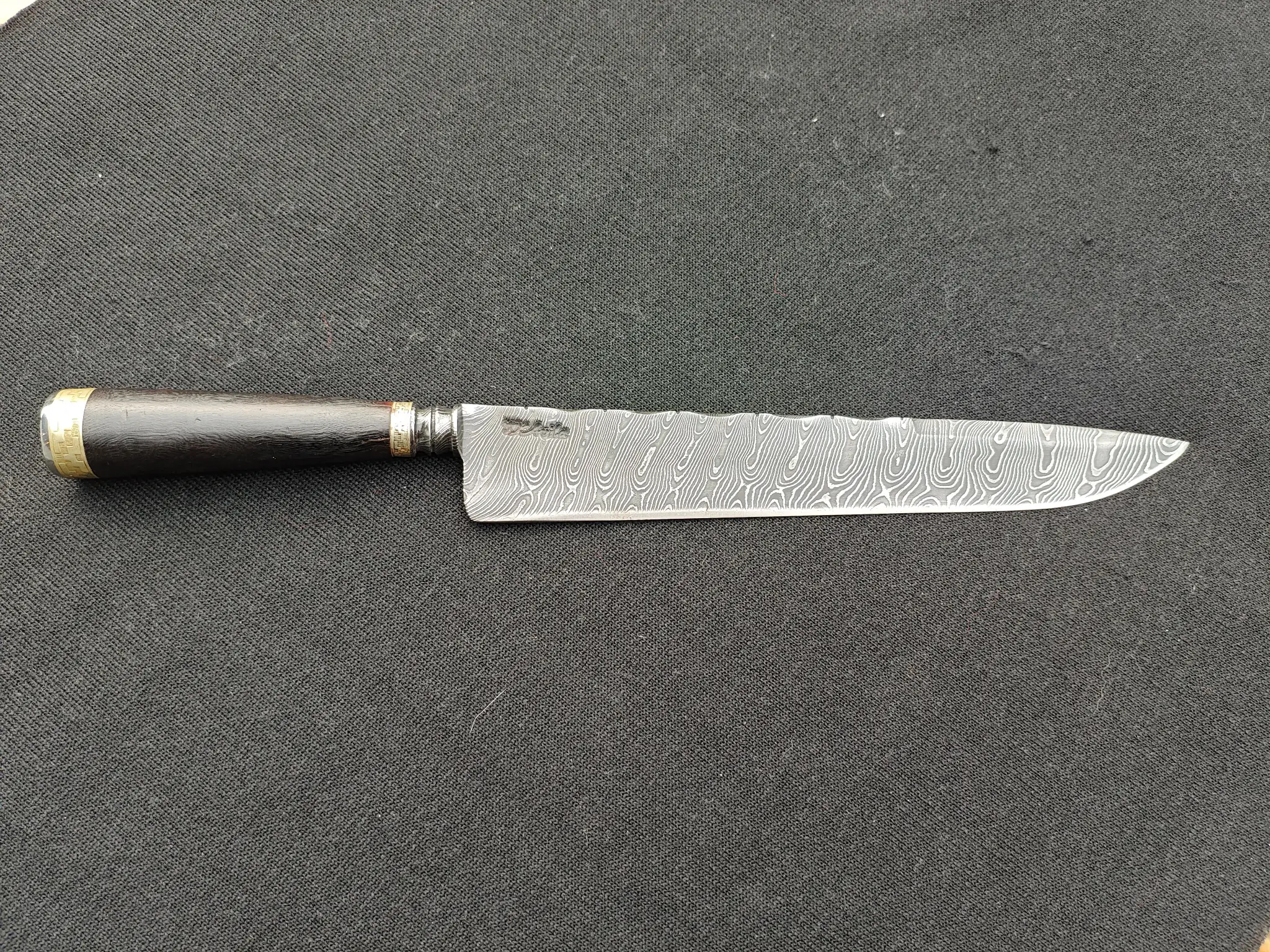fio-de-prata-faca-damasco-davila Faca Integral em Damasco Cabo Torneado